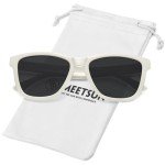 Trendy Polarized Designer Sunglasses - White/Grey Frame