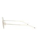 Thom Browne Silver & White Gold Sunglasses 49mm