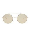 Thom Browne Silver & White Gold Sunglasses 49mm