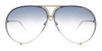 Porsche Design P8478 Yellow Gold Sunglasses with Extra Lens