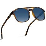 WearMe Pro Polarized Tortoise Double-Bridge Sunglasses