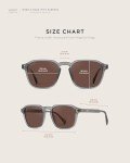 WearMe Pro Men's Polarized Square Sunglasses - Moonrock