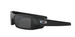 Oakley Men's Gascan Rectangular Sunglasses - Matte Black/Blue