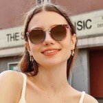 CARFIA Women's Polarized Brown Gradient Sunglasses