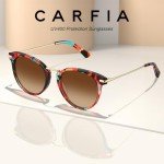 CARFIA Women's Polarized Brown Gradient Sunglasses