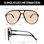 Retro Oversized 70s Aviator Sunglasses for Everyone