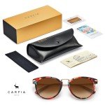CARFIA Women's Polarized Brown Gradient Sunglasses