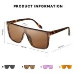 Trendy Oversized Polarized Square Sunglasses for All