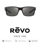 Revo Crawler Polarized Sports Sunglasses, Matte Black Tortoise