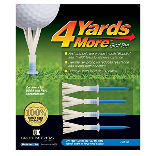 4 Yards More Golf Tees – Blue Driver Set