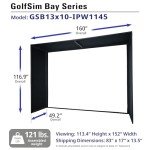 Golf Impact Screen for Simulator Training - 13x10 ft