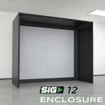 SIG12 Golf Simulator Enclosure with HD Screen