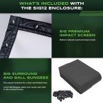 SIG12 Golf Simulator Enclosure with HD Screen