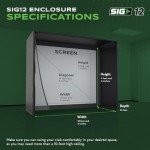 SIG12 Golf Simulator Enclosure with HD Screen