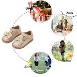 Felix & Flora Toddler Little Girl Gold Mary Jane Dress Shoes Size 8 - Ballet Flats Girl Party School Wedding