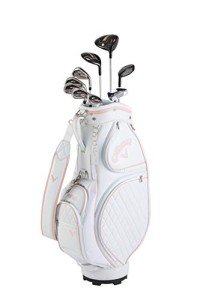 Callaway Women's REVA Rose Gold Club Set (Set of 9, Caddy Bag, Headcover) Carbon Shaft, Rose Gold