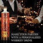 DIY Whiskey Gifts for Men - DIY Whiskey Infusion Set - Whiskey Making Kit - Whiskey Decanter Set with Botanicals & Wood Chips - Bourbon Decanter & Whiskey Birthday Gifts for Men