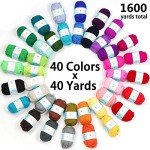 113 Piece Crochet Kit with Yarn Set– 1600 Yards Assorted Yarn for Knitting and Crochet, 73PCS Crochet Accessories Set Including Ergonomic Hooks, Knitting Needles & More Ideal Beginner Kit