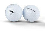 Nitro (12PK) All Levels Maxium Distance Titanium Core 85 Compression High Velocity Spin Control Long Distance Golf Balls USGA Approved-Total of 12-White