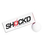 SHOCK'D GOLF BALLS - The World's Loudest Golf Ball - Viral Prank Ball (Sleeve of 3, Novelty) - White Dot Botton