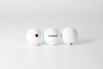 SHOCK'D GOLF BALLS - The World's Loudest Golf Ball - Viral Prank Ball (Sleeve of 3, Novelty) - White Dot Botton