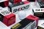 SHOCK'D GOLF BALLS - The World's Loudest Golf Ball - Viral Prank Ball (Sleeve of 3, Novelty) - White Dot Botton