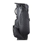 ASK ECHO Golf Prestige-14 Way Full Length Hybrid Stand Bag – Premium Leather, External Putter Clip (Black)