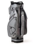 Pins & Aces Cart Bag - 14-Way, Full Length Dividers, Single Strap - Velvet Lined (Ash)