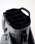 Pins & Aces Cart Bag - 14-Way, Full Length Dividers, Single Strap - Velvet Lined (Ash)