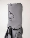 Pins & Aces Cart Bag - 14-Way, Full Length Dividers, Single Strap - Velvet Lined (Ash)