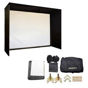 DIY Golf Simulator Enclosure - Easy-Setup Golf Simulators for Home Include SIGPRO Premium Screen, Enclosure Surround, Protective Foam Padding, and More - for Quality Golf Practice, 8’4” x 8’4” x 5’