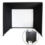 DIY Foldable Golf Enclosure [9'10" x 8'6" x 8'2"] Safety Golf Enclosure Set Kits Use with Simulators Space-Saving Design, Easy Setup, and Enhanced Safety Features