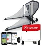 FlightScope X3 Golf Simulator and The Net Return Pro Series V2 Golf Net with Side Barriers | 50+ Swing Data Parameters, Multicam, 10 Courses, 17 Ranges, Real-Time Shot Tracer | Indoor & Outdoor