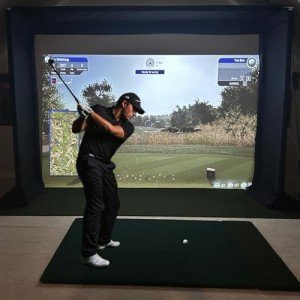 SPECTRUM GOLF SIMULATORS-Golf Cage-Padded-DIY-Premium Poly Spacer Golf Screen-US Made (120 x 96 x 60)