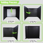 DIY Foldable Golf Enclosure [9'10" x 8'6" x 8'2"] Safety Golf Enclosure Set Kits Use with Simulators Space-Saving Design, Easy Setup, and Enhanced Safety Features