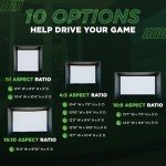 DIY Golf Simulator Enclosure - Easy-Setup Golf Simulators for Home Include SIGPRO Premium Screen, Enclosure Surround, Protective Foam Padding, and More - for Quality Golf Practice, 8’4” x 8’4” x 5’