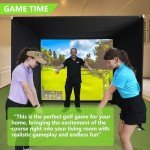 DIY Foldable Golf Enclosure [9'10" x 8'6" x 8'2"] Safety Golf Enclosure Set Kits Use with Simulators Space-Saving Design, Easy Setup, and Enhanced Safety Features