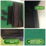 SPECTRUM GOLF SIMULATORS-Golf Cage-Padded-DIY-Premium Poly Spacer Golf Screen-US Made (120 x 96 x 60)