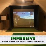 SPECTRUM GOLF SIMULATORS-Golf Cage-Padded-DIY-Premium Poly Spacer Golf Screen-US Made (120 x 96 x 60)
