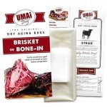 UMAi Dry Aging Bag for Steaks - Pack of 3 I Dry Age Bags for Meat, Brisket or Bone-In up to 14-20lbs, Home Steak Ager Refrigerator Bags, NO Vacuum Sealer Needed, Tender Aged Beef in 28-45 Days