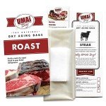 UMAi Dry Aging Bag for Steaks - Pack of 3 I Dry Age Bags for Meat, Boneless or Bone-In Rib Roast Cuts up to 8-10lbs, Home Steak Ager Bags, NO Vacuum Sealer Required, Tender Aged Beef in 28-45 Days