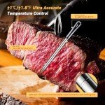 Wireless Meat Thermometer with 4 Probes, Inkbird WiFi Digital Food Thermometer for Turkey Beef Rotisserie Grill Oven,Unlimited Range Dishwasher Waterproof Bluetooth Meat Thermometer for iOS & Android