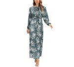 Satin Long Sleeve Maxi Dress