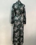 Satin Long Sleeve Maxi Dress