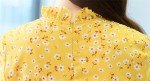 Women Chiffon Ruffled Collar Dress Bohomian Beach Long Dress Elegant Bodycon Party Maxi Dress