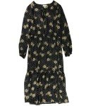 maison Jules Womens Floral Midi Dress, Black, Medium