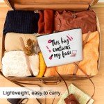 Funny Gift Makeup Bag, This Bag Contains My Face Make Up Bag, Travel Toiletry Bag for Women Frienship Gift Birthday Gifts for Her Mom Friend Bestie Sister, 1 PCS Cosmetic Bag for Pouch -B34