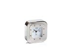 Zodax Mark Lane Silver Table, Small Desk & Shelf Clock
