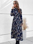  Women's Allover Floral Print Dress 