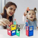 Playmags Magnetic Figures Community Set of 15 Pieces - Play People Perfect for Magnetic Tiles Building Blocks - STEM Learning Toys Children – Magnet Tiles Expansion Accessories Pack